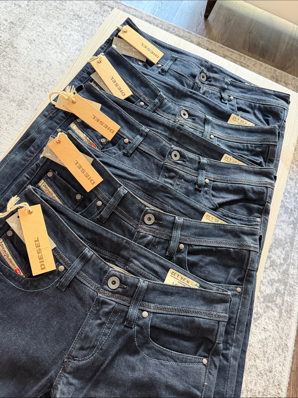 Diesel Lowky 8FE Straight-Leg Women’s Jeans Dark Indigo